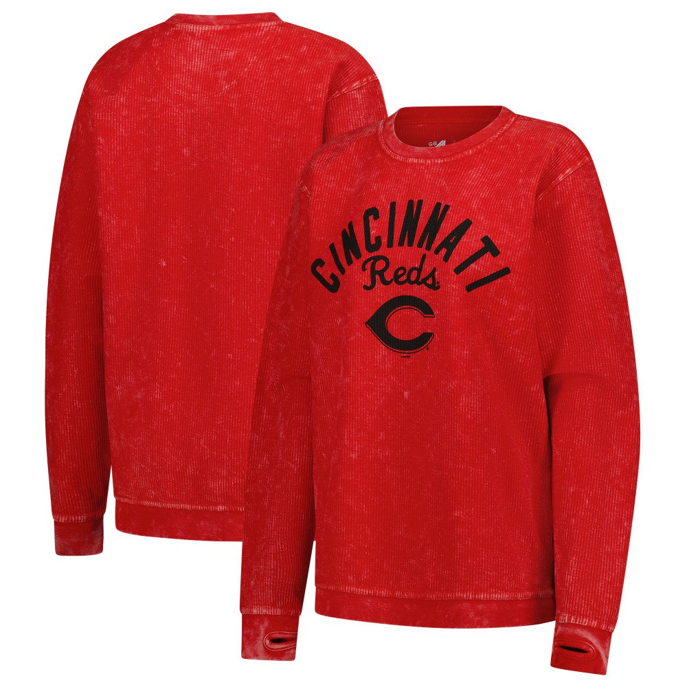 Cincinnati Reds G-III 4Her by Carl Banks Women's Comfy Cord Pullover Sweatshirt - MLB Pullover