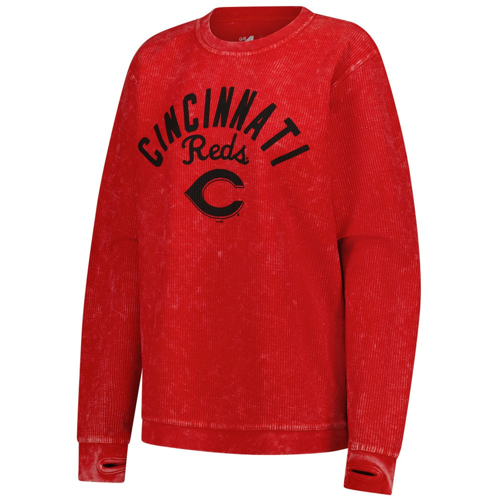 Cincinnati Reds G-III 4Her by Carl Banks Women's Comfy Cord Pullover Sweatshirt - MLB Pullover