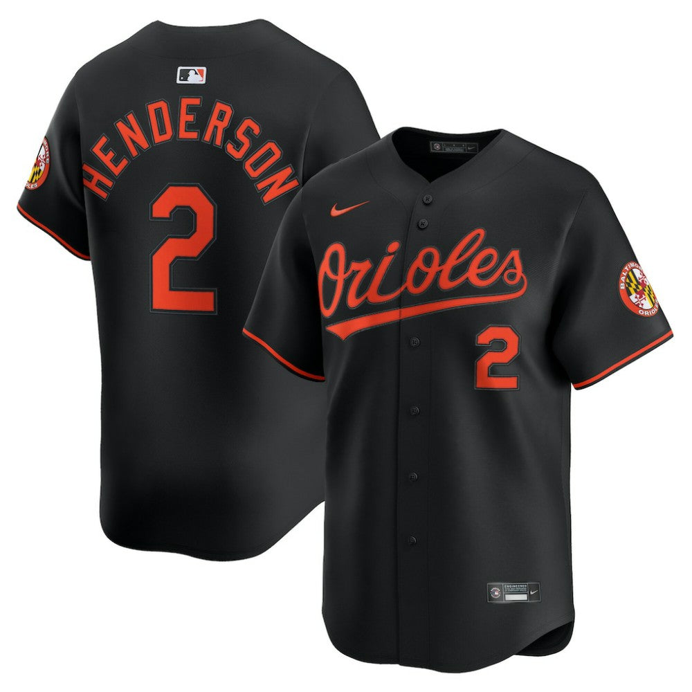 Gunnar Henderson Baltimore Orioles Nike Alternate Limited Player Jersey - MLB Jerseys