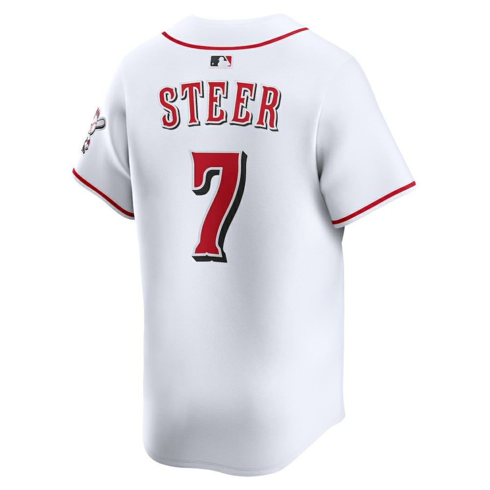 Spencer Steer Cincinnati Reds Nike Home Limited Player Jersey - MLB Jerseys