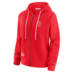 St. Louis Cardinals WEAR by Erin Andrews Women's Vintage Full-Zip Raglan Hoodie - MLB Hoodies