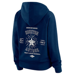 Houston Astros WEAR by Erin Andrews Women's Vintage Full-Zip Raglan Hoodie - MLB Hoodies