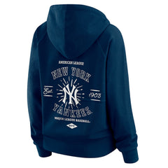 New York Yankees WEAR by Erin Andrews Women's Vintage Full-Zip Raglan Hoodie - MLB Hoodies
