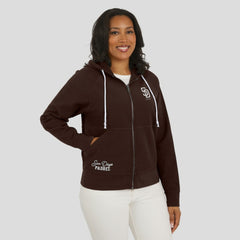San Diego Padres WEAR by Erin Andrews Women's Vintage Full-Zip Raglan Hoodie - MLB Hoodies