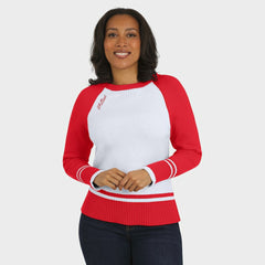 Philadelphia Phillies WEAR by Erin Andrews Women's Colorblock Raglan Sweater - MLB