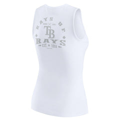 Tampa Bay Rays WEAR by Erin Andrews Women's Rib-Knit Henley Tank Top - MLB Tanks