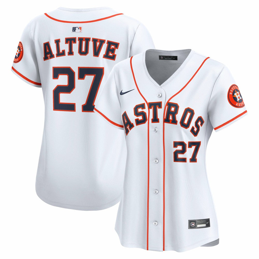 Jose Altuve Houston Astros Nike Women's Home Limited Player Jersey - MLB Jerseys