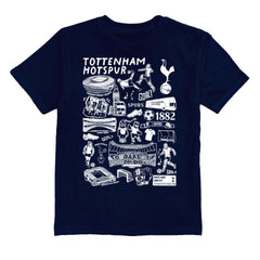 Tottenham Hotspur Vive La Fete Youth Impressions Artwork T-Shirt