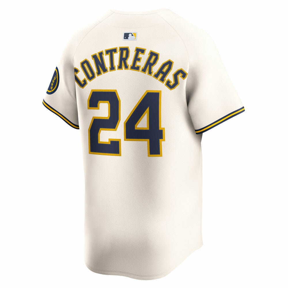 William Contreras Milwaukee Brewers Nike Home Limited Player Jersey - MLB Jerseys
