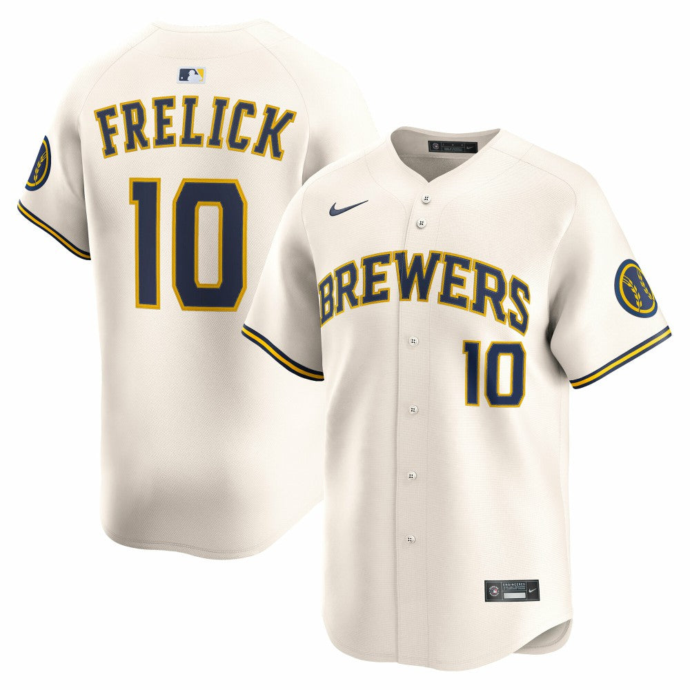 Sal Frelick Milwaukee Brewers Nike Home Limited Player Jersey - MLB Jerseys