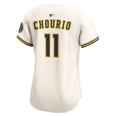 Jackson Chourio Milwaukee Brewers Nike Women's Home Limited Player Jersey - MLB Jerseys