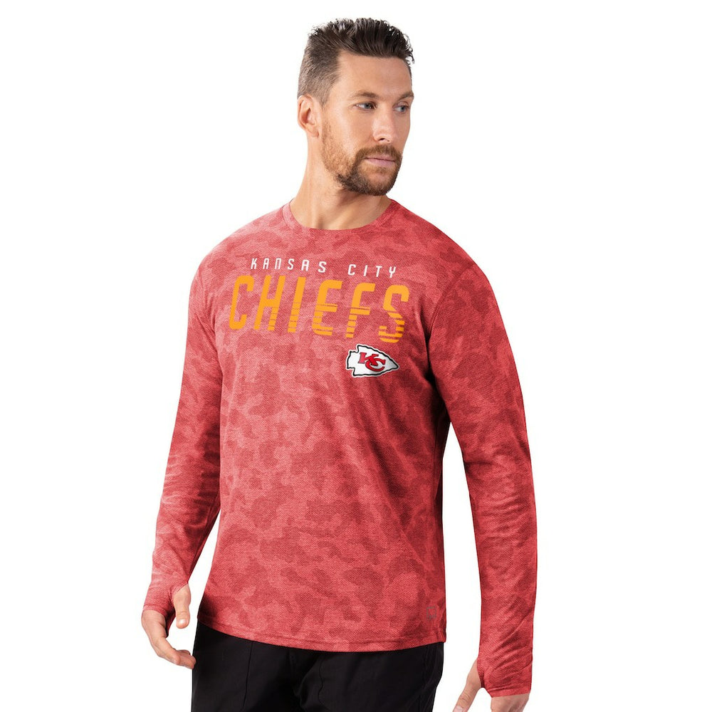 Kansas City Chiefs MSX by Michael Strahan Performance Camo Long Sleeve T-Shirt | NFL Outlet