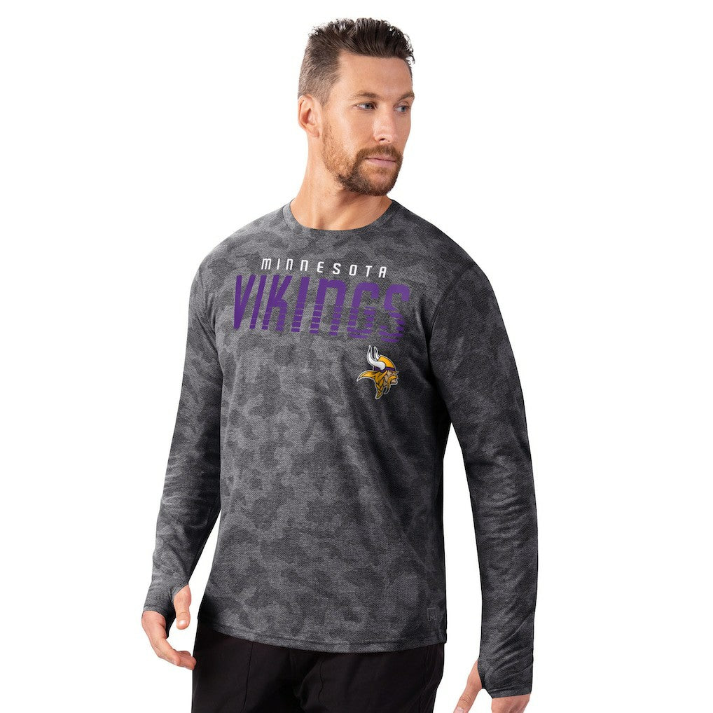 Minnesota Vikings MSX by Michael Strahan Performance Camo Long Sleeve T-Shirt | NFL New