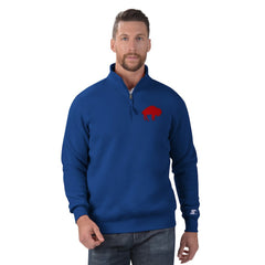Buffalo Bills Starter Classic Quarter-Zip Pullover Sweatshirt | NFL Discount