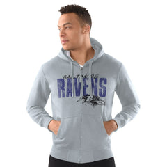 Baltimore Ravens Starter Distressed Classic Full-Zip Hoodie | NFL On sale