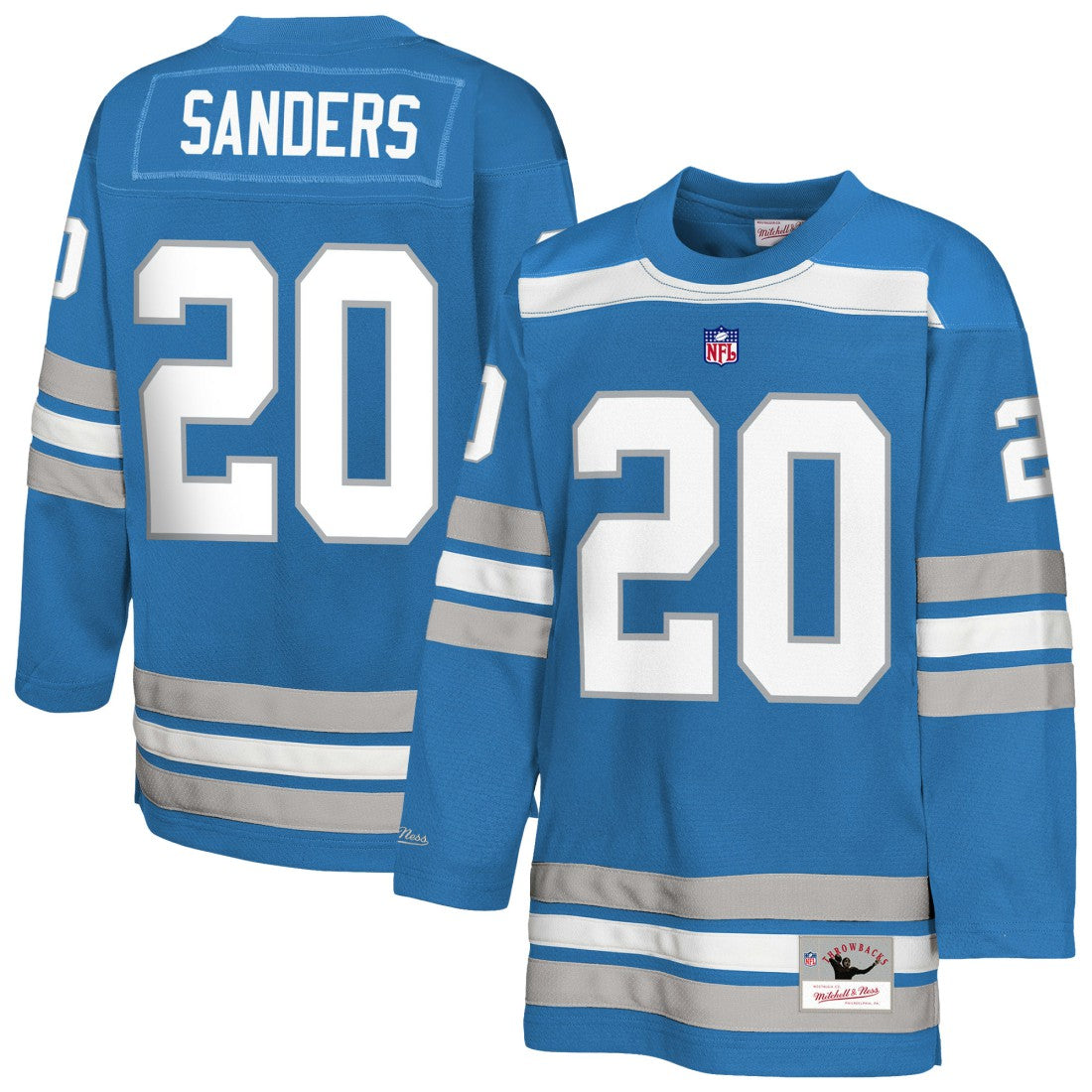 Detroit Lions Barry Sanders  Youth Hockey Fashion Jersey | NFL New