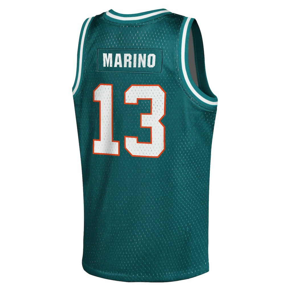 Miami Dolphins Dan Marino  Youth Retired Player NFL Basketball Fashion Jersey | NFL Near me
