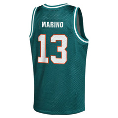 Miami Dolphins Dan Marino  Youth Retired Player NFL Basketball Fashion Jersey | NFL Near me