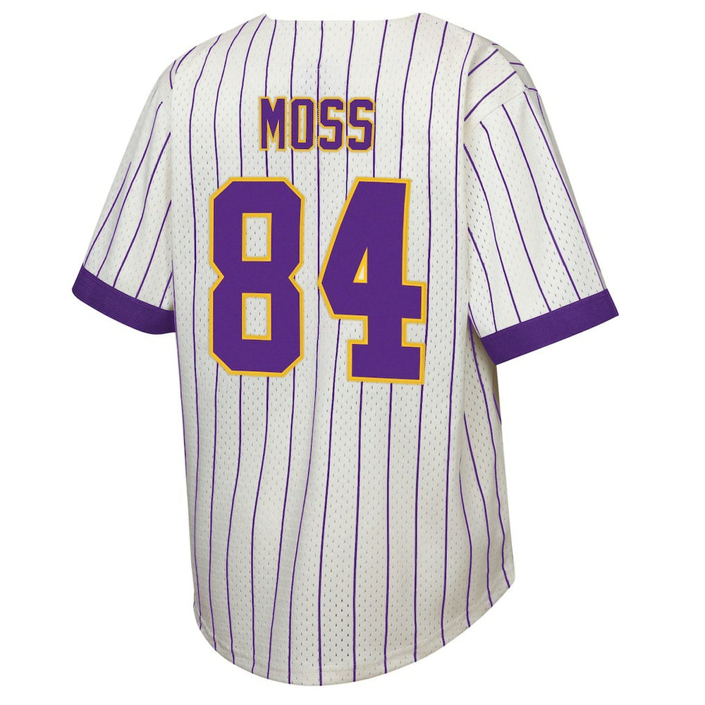Minnesota Vikings Randy Moss  Youth Retired Player Name & Number Baseball Jersey | NFL Discount