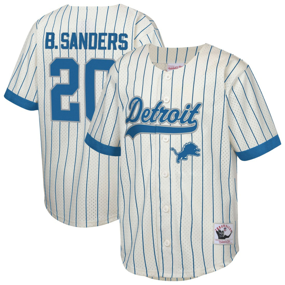Detroit Lions Barry Sanders  Youth Retired Player Name & Number Baseball Jersey | NFL On sale