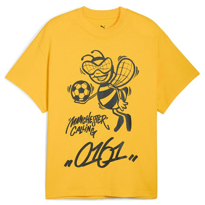 Manchester City 2025 FIFA Club World Cup Hoops T-Shirt Discount - Yellow