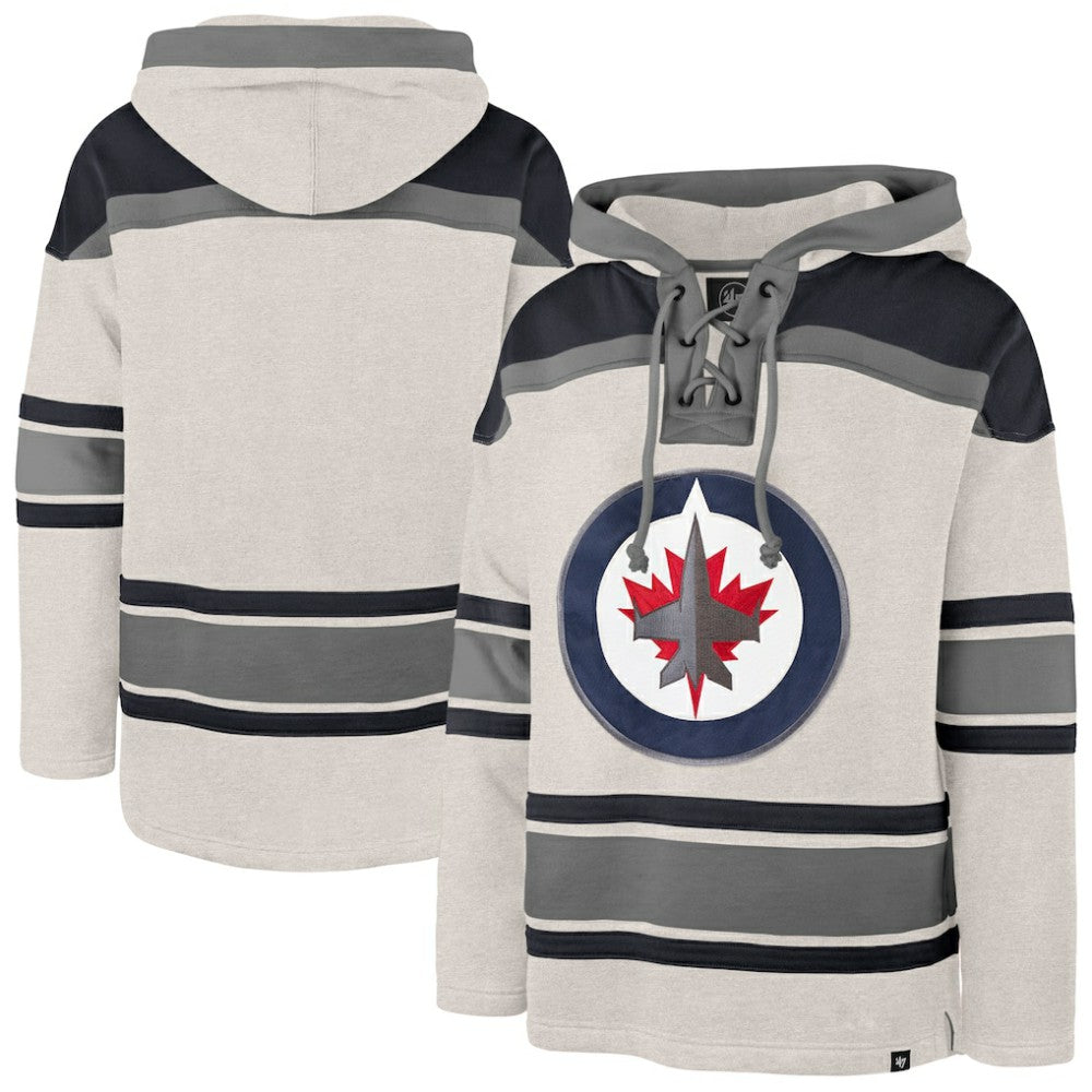 Winnipeg Jets '47 Rockaway Lacer Pullover Hoodie -  NHL Hoodies