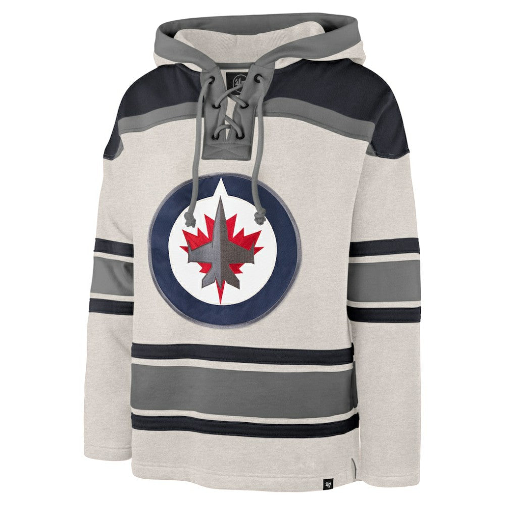 Winnipeg Jets '47 Rockaway Lacer Pullover Hoodie -  NHL Hoodies