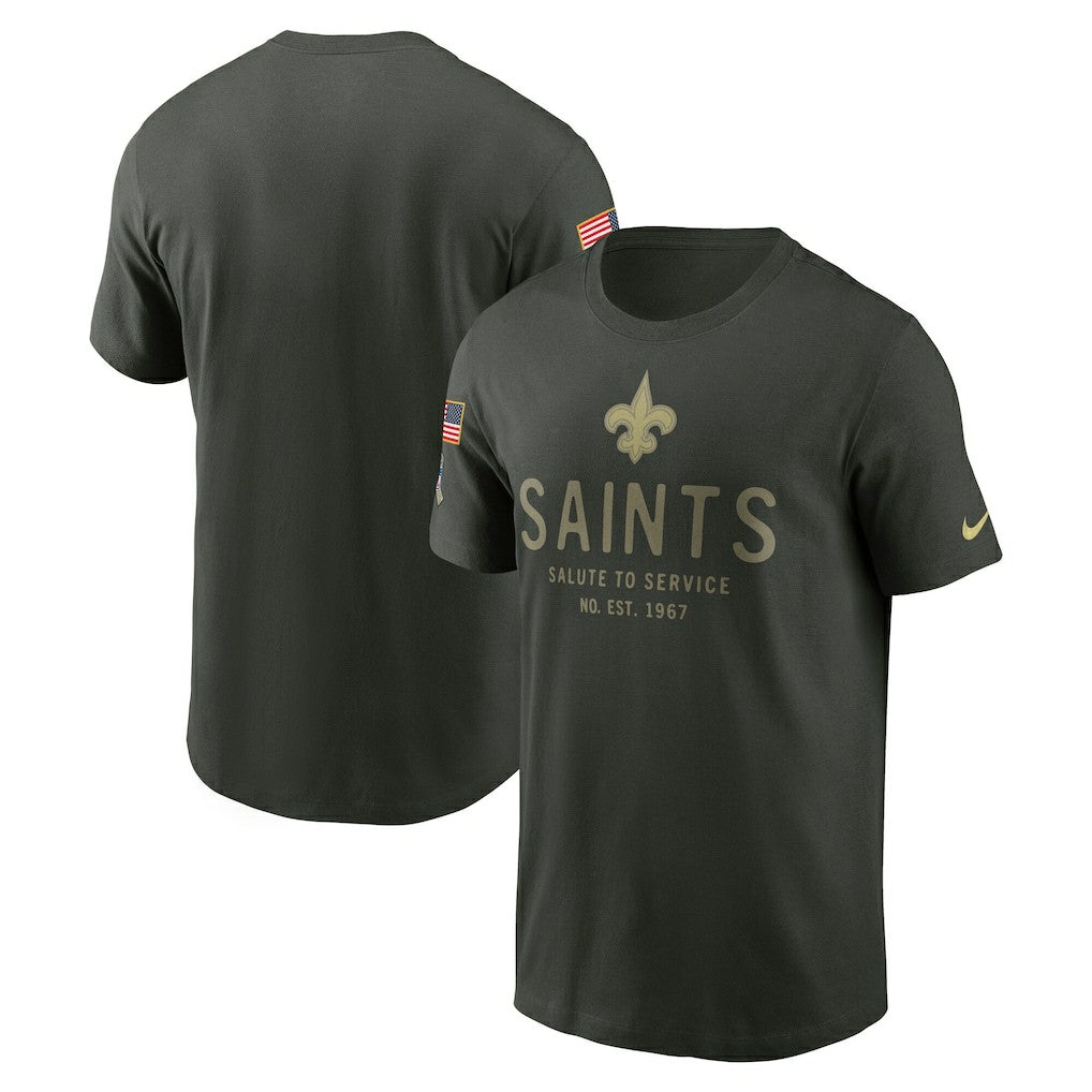 New Orleans Saints 2025 Salute to Service Sideline Primary Edge Dri-FIT T-Shirt | NFL Online