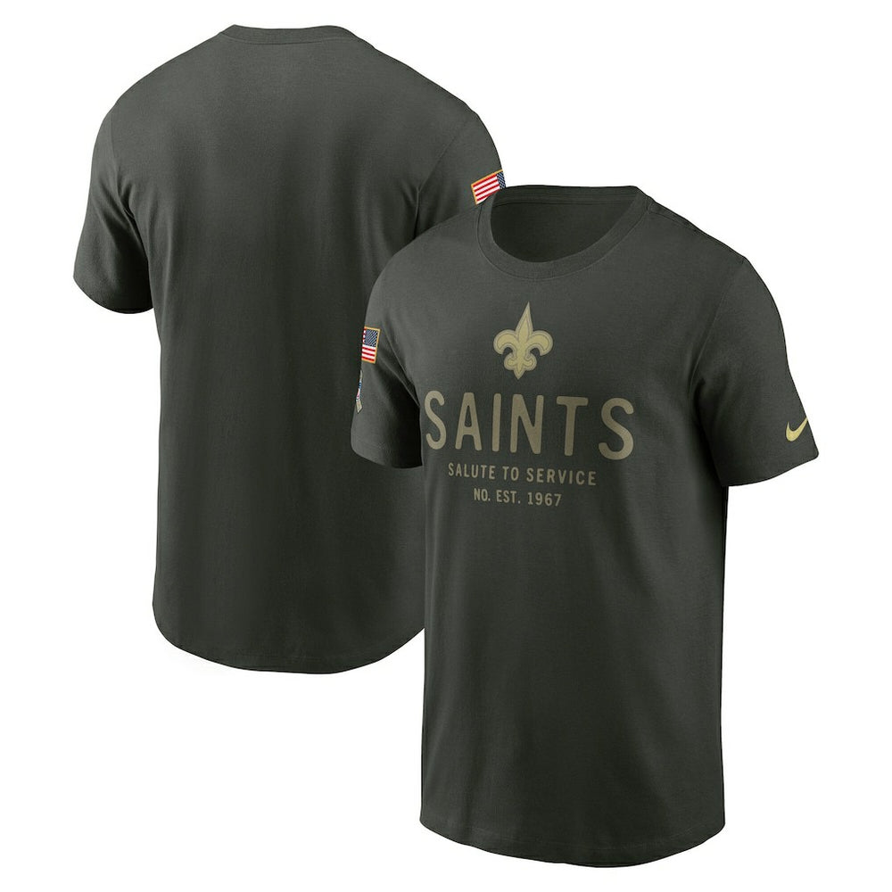 New Orleans Saints 2025 Salute to Service Sideline Primary Edge Dri-FIT T-Shirt | NFL Online