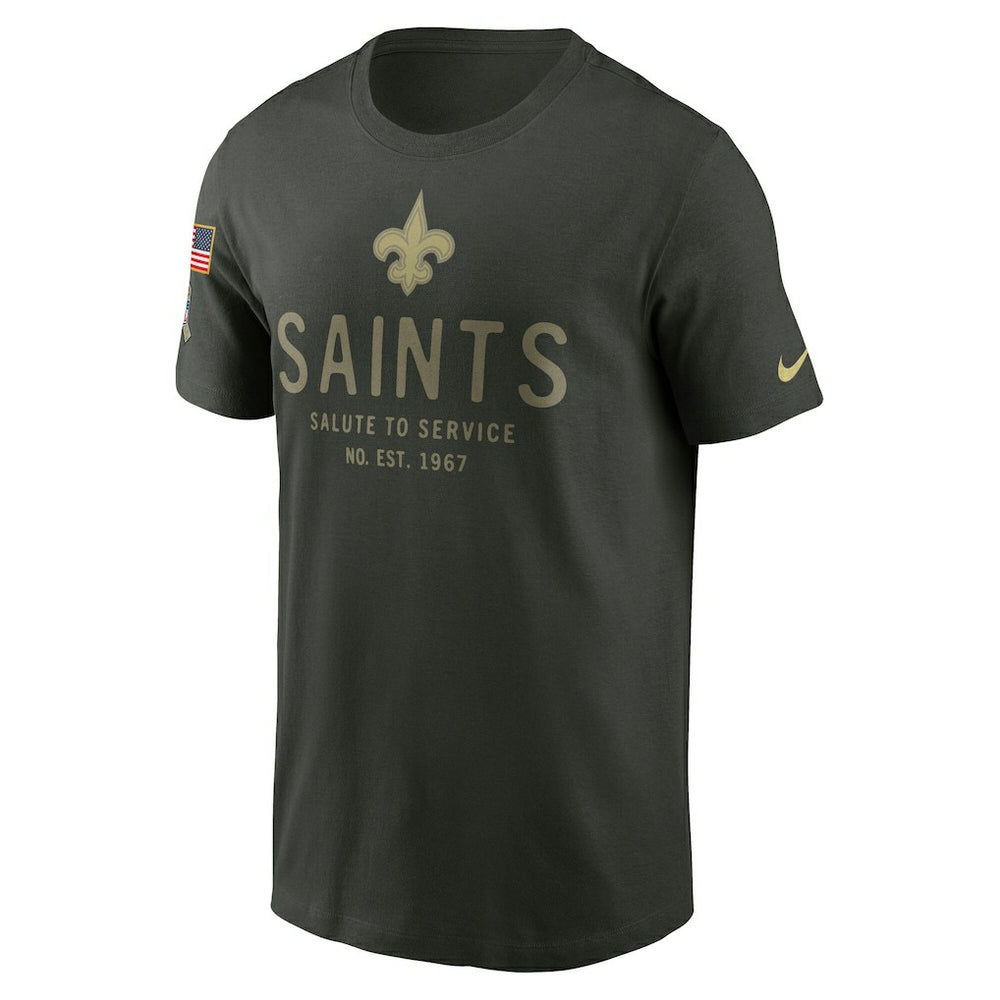 New Orleans Saints 2025 Salute to Service Sideline Primary Edge Dri-FIT T-Shirt | NFL Online