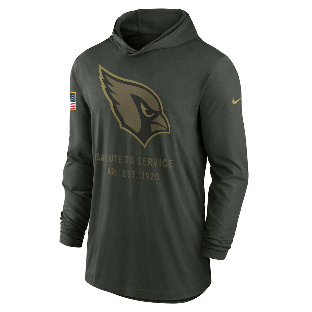 Arizona Cardinals 2025 Salute to Service Sideline Dri-FIT Lightweight Hooded Pullover | NFL On sale