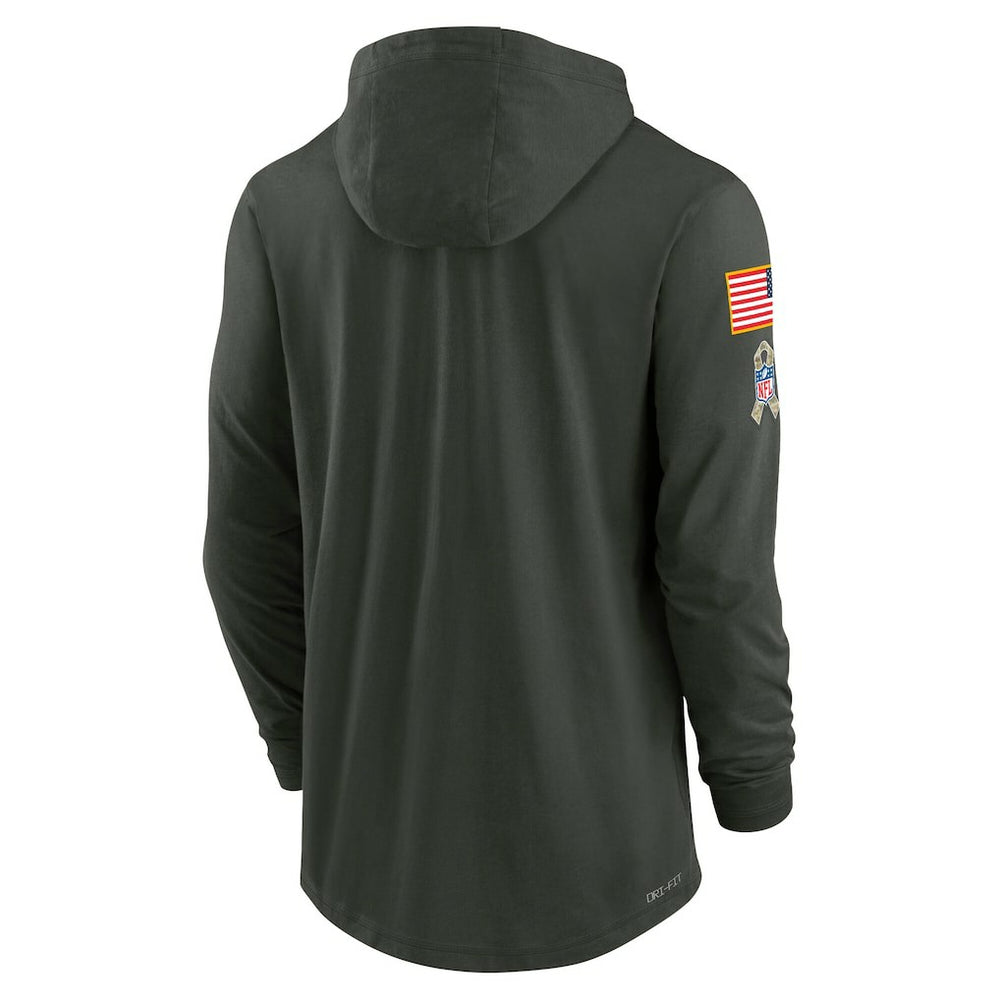Arizona Cardinals 2025 Salute to Service Sideline Dri-FIT Lightweight Hooded Pullover | NFL On sale