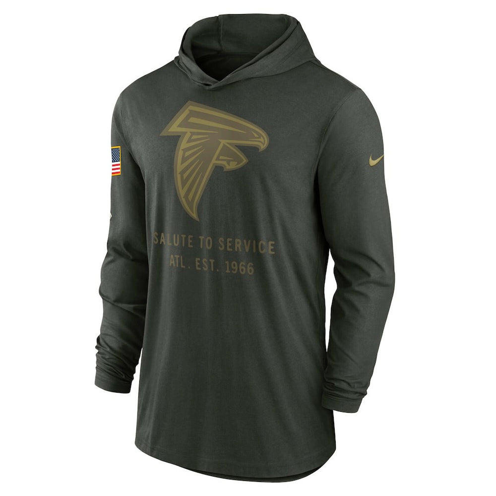 Atlanta Falcons 2025 Salute to Service Sideline Dri-FIT Lightweight Hooded Pullover | NFL US