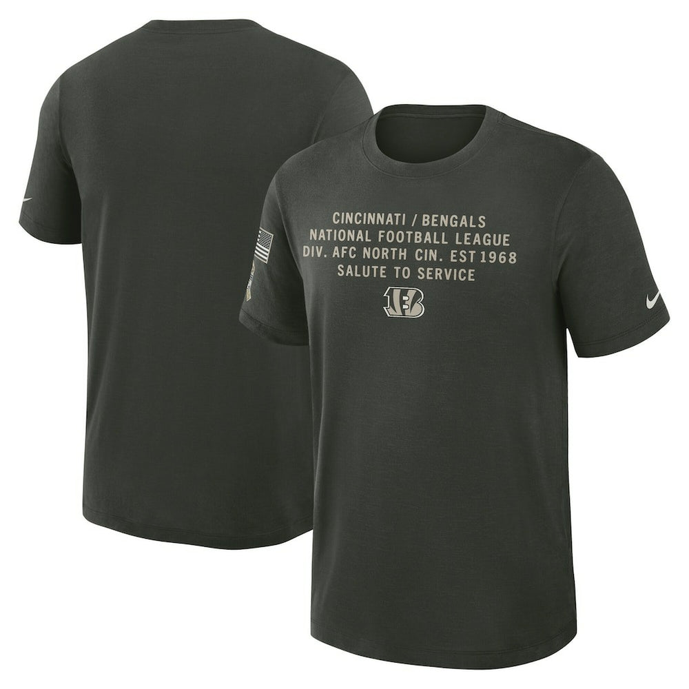 Cincinnati Bengals 2025 Salute to Service Sideline Slub Dri-FIT T-Shirt | NFL Near me