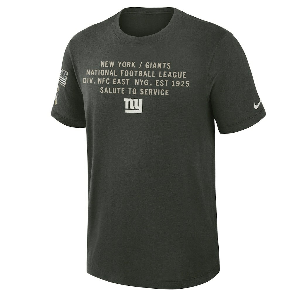 New York Giants 2025 Salute to Service Sideline Slub Dri-FIT T-Shirt | NFL Online