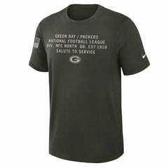 Green Bay Packers 2025 Salute to Service Sideline Slub Dri-FIT T-Shirt | NFL Hot