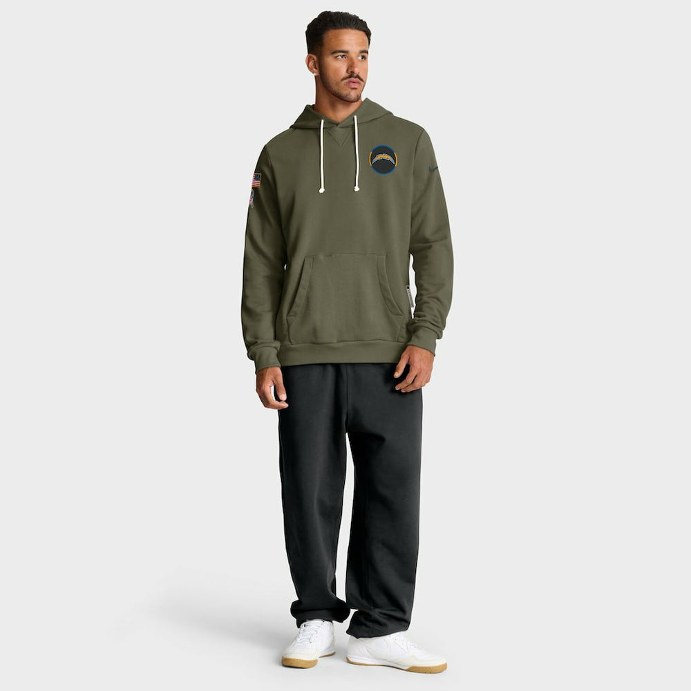 Los Angeles Chargers 2025 Salute to Service Sideline Standard Issue Dri-FIT Hoodie | NFL Discount