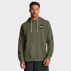 Green Bay Packers 2025 Salute to Service Sideline Standard Issue Dri-FIT Hoodie | NFL Outlet