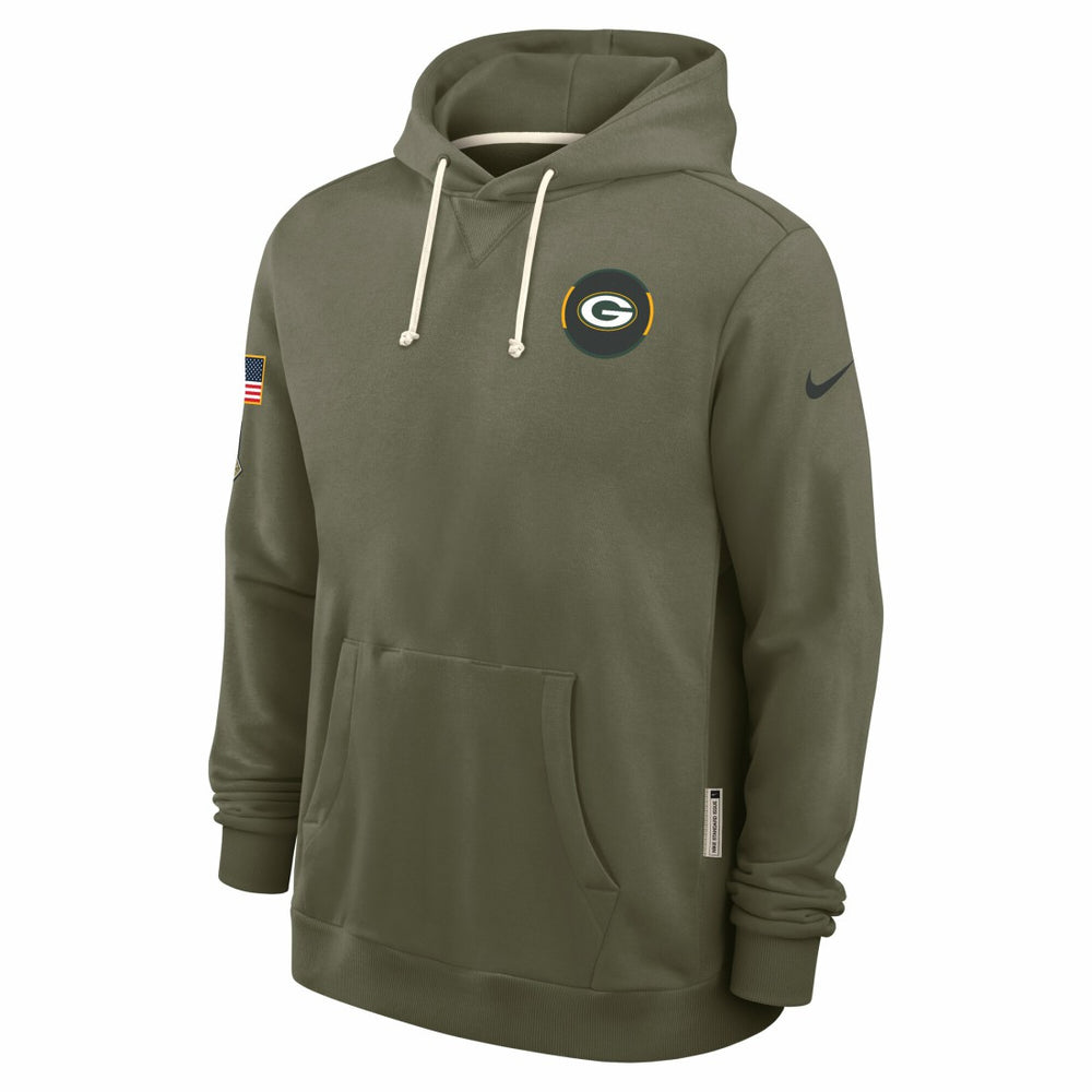 Green Bay Packers 2025 Salute to Service Sideline Standard Issue Dri-FIT Hoodie | NFL Outlet