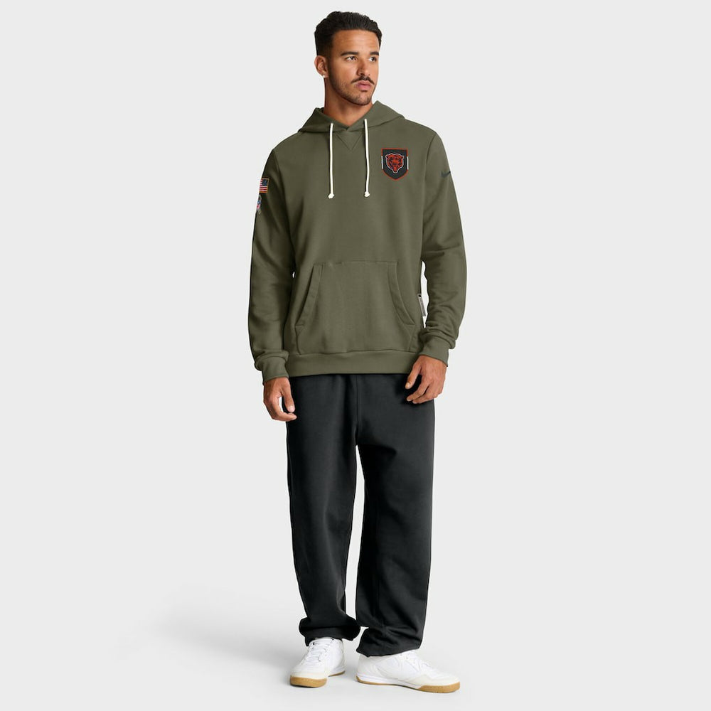 Chicago Bears 2025 Salute to Service Sideline Standard Issue Dri-FIT Hoodie | NFL Near me