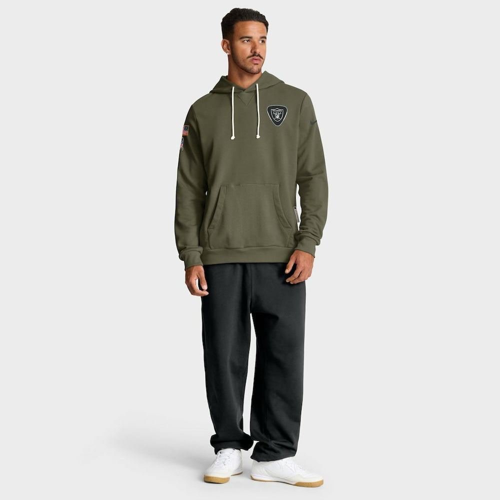 Las Vegas Raiders 2025 Salute to Service Sideline Standard Issue Dri-FIT Hoodie | NFL Near me