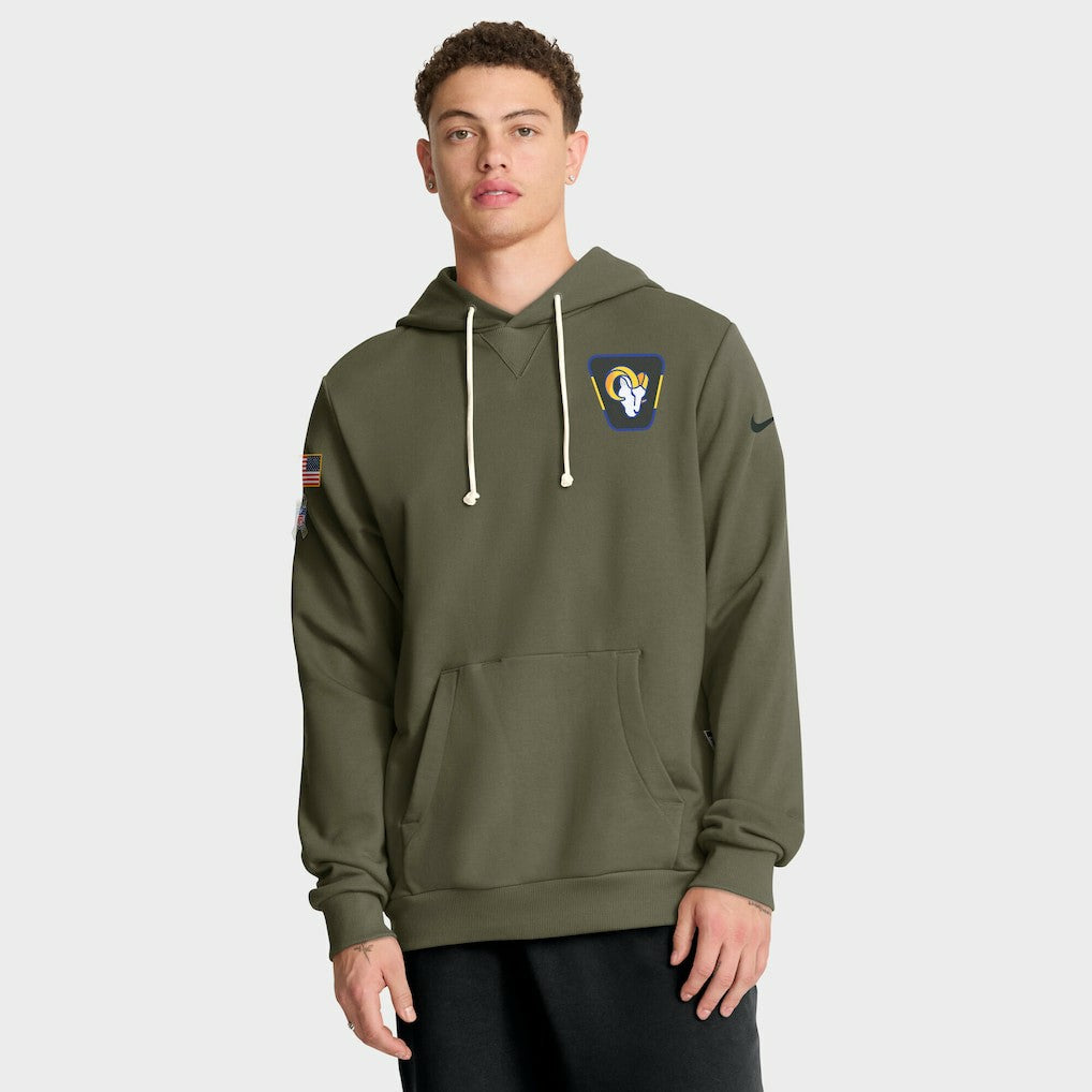 Los Angeles Rams 2025 Salute to Service Sideline Standard Issue Dri-FIT Hoodie | NFL On sale