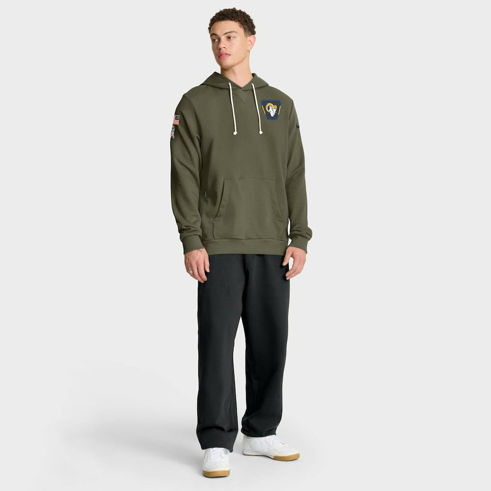 Los Angeles Rams 2025 Salute to Service Sideline Standard Issue Dri-FIT Hoodie | NFL On sale