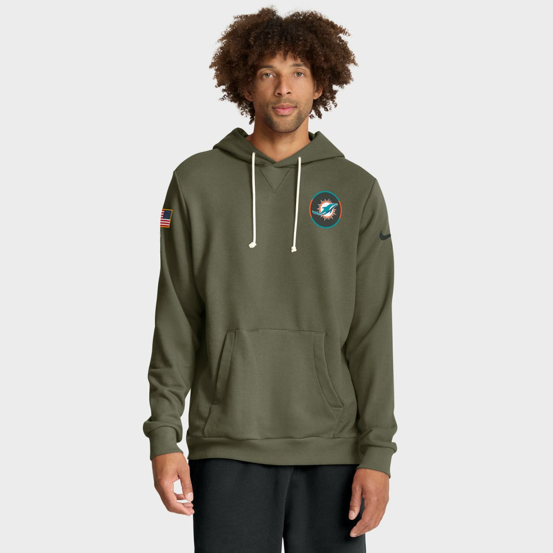 Miami Dolphins 2025 Salute to Service Sideline Standard Issue Dri-FIT Hoodie | NFL Near me