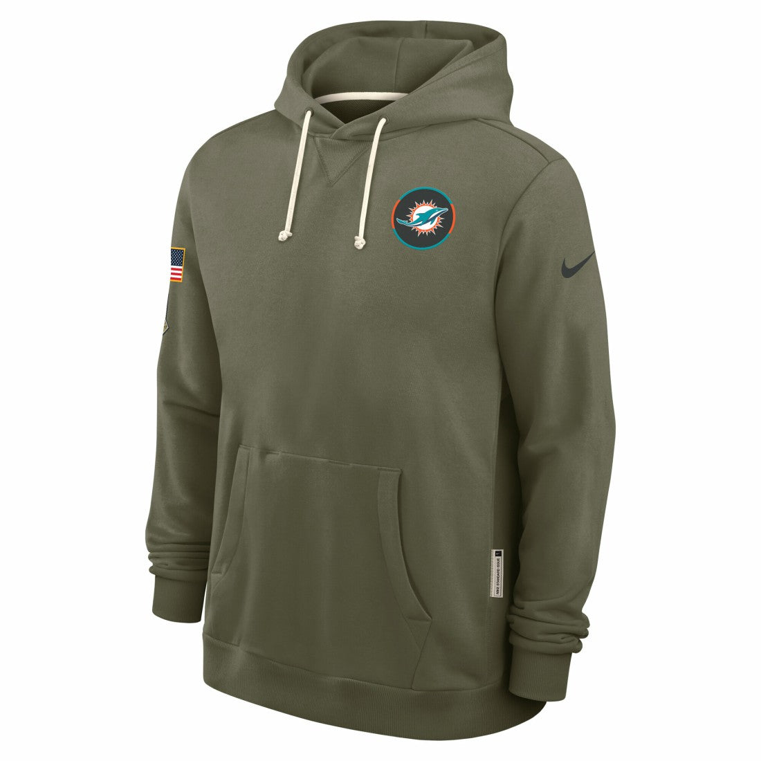 Miami Dolphins 2025 Salute to Service Sideline Standard Issue Dri-FIT Hoodie | NFL Near me