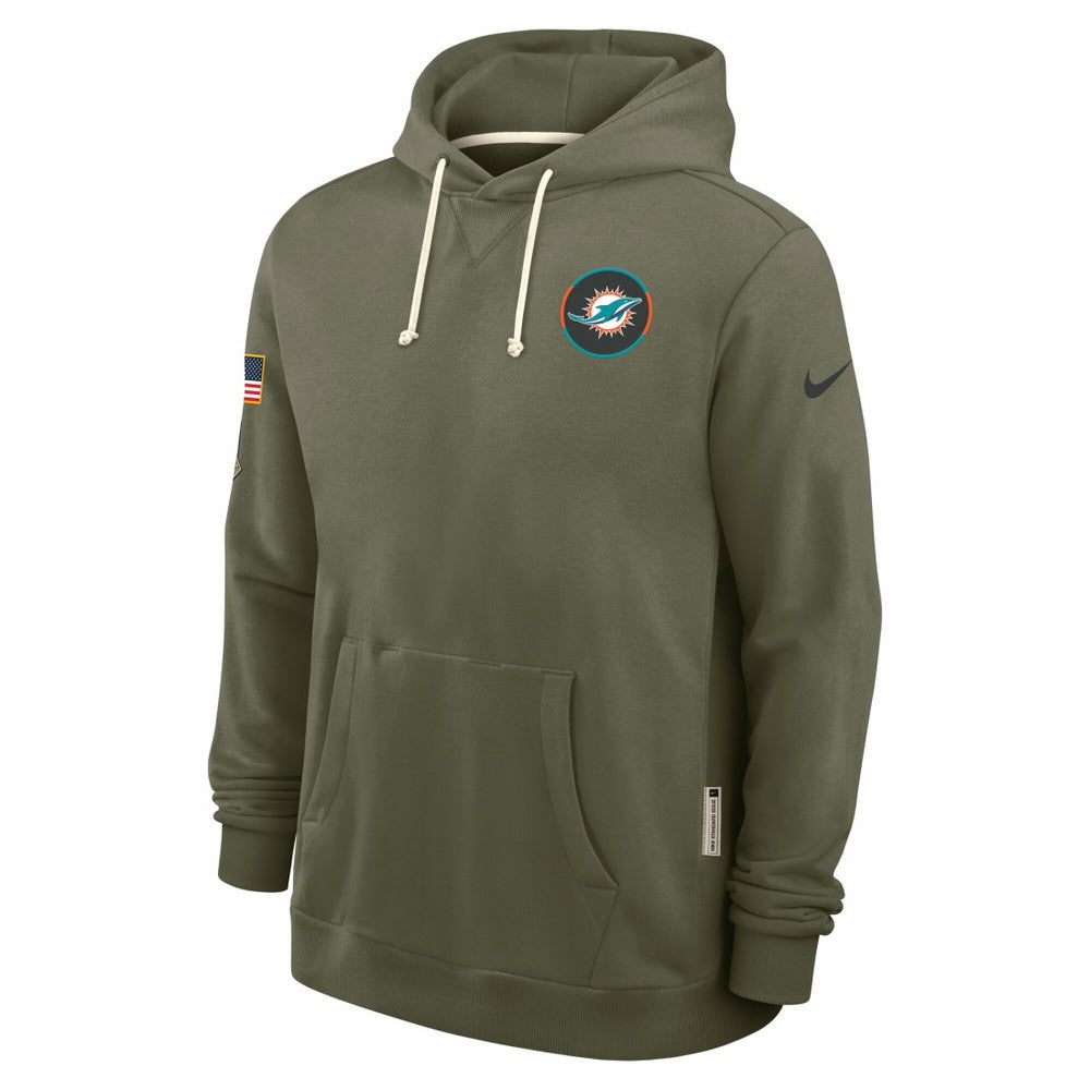Miami Dolphins 2025 Salute to Service Sideline Standard Issue Dri-FIT Hoodie | NFL Near me