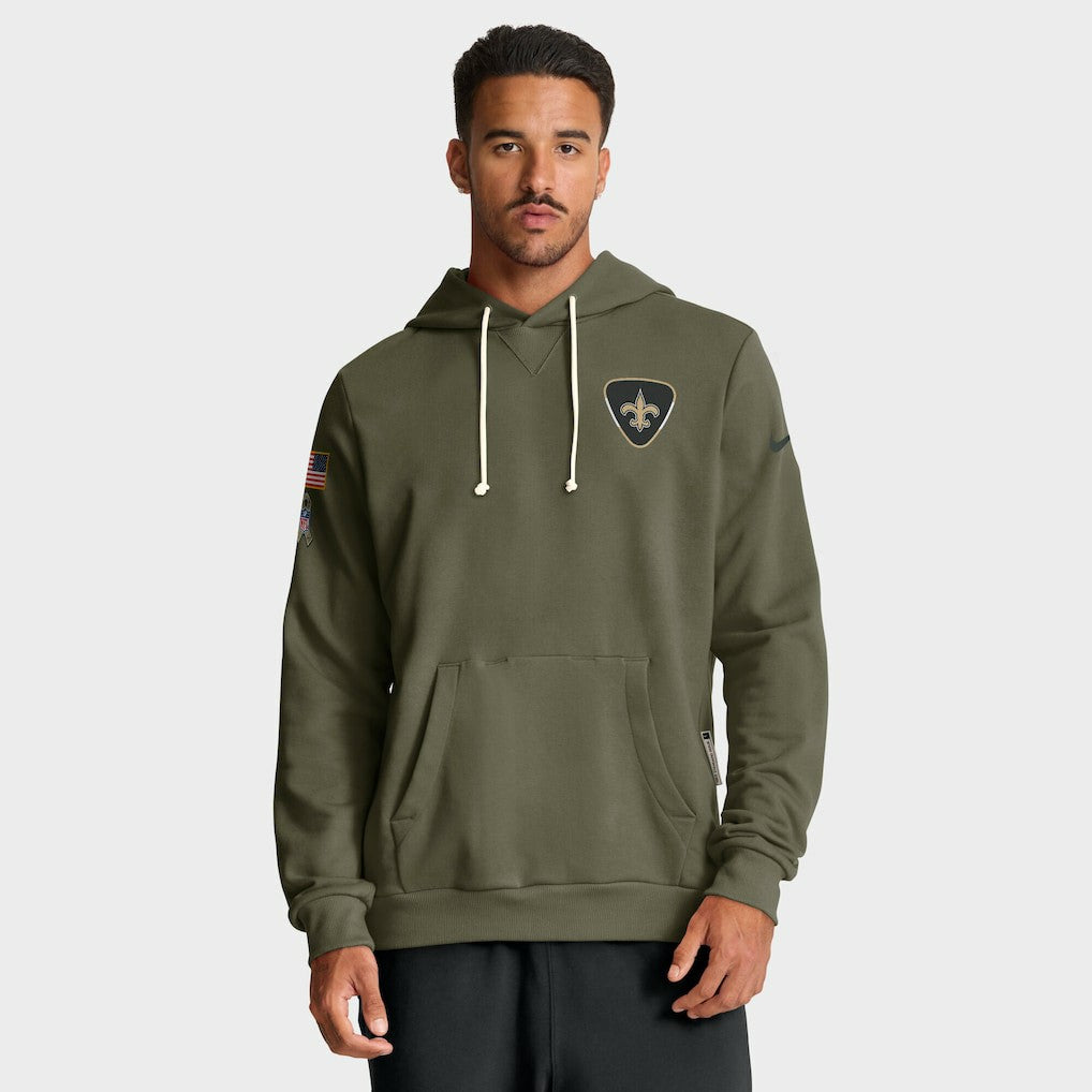 New Orleans Saints 2025 Salute to Service Sideline Standard Issue Dri-FIT Hoodie | NFL Hot