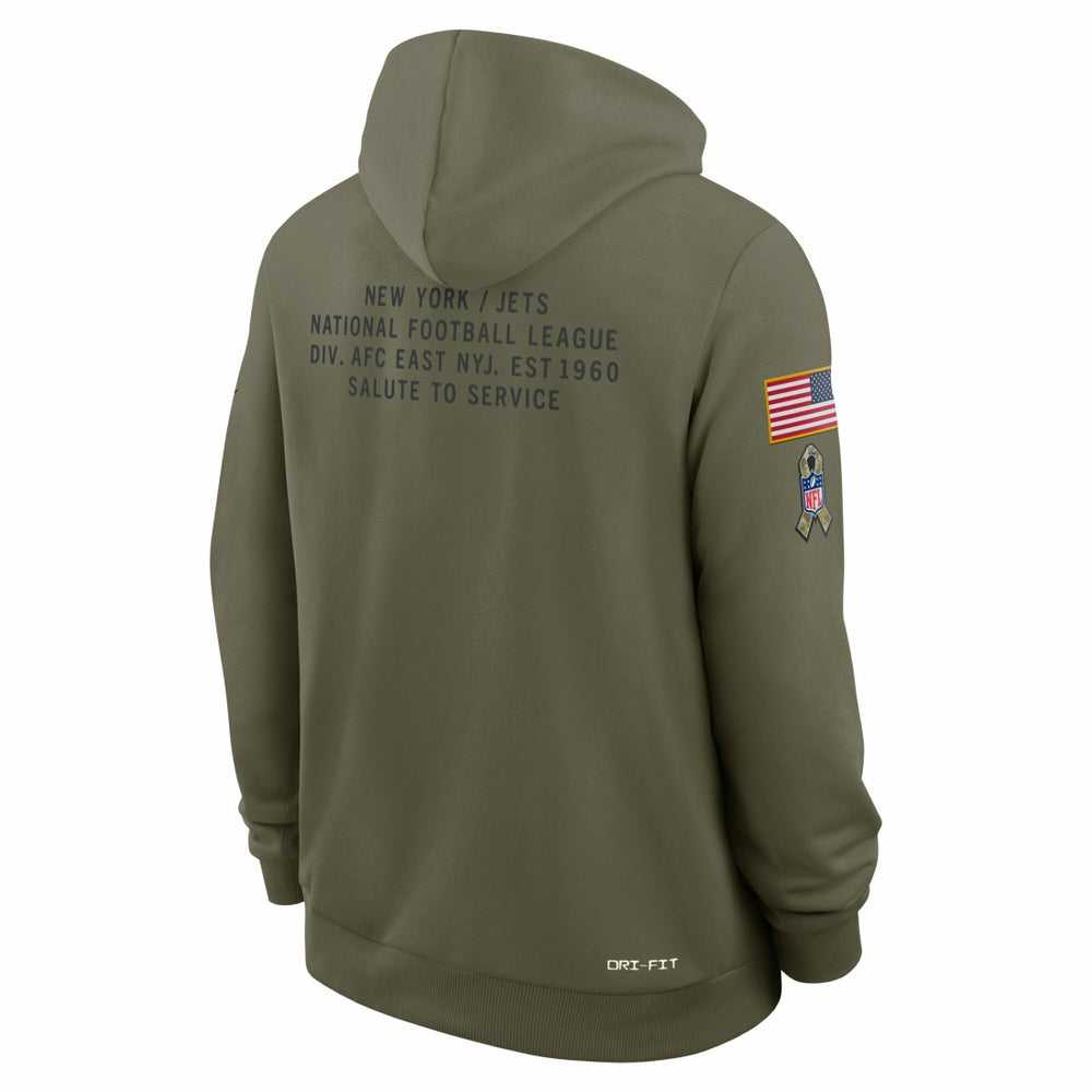 New York Jets 2025 Salute to Service Sideline Standard Issue Dri-FIT Hoodie | NFL On sale