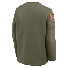 Cleveland Browns 2025 Salute to Service Sideline Coaches Therma-FIT Long Sleeve Shirt | NFL Online