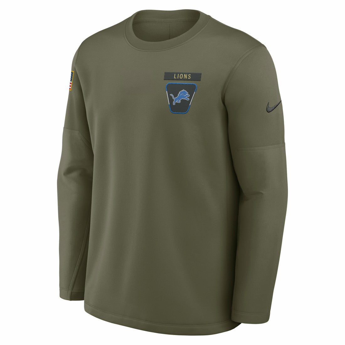 Detroit Lions 2025 Salute to Service Sideline Coaches Therma-FIT Long Sleeve Shirt | NFL Online